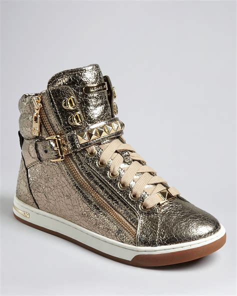 michael kors high top sneakers black|Michael Kors white sneakers sale.